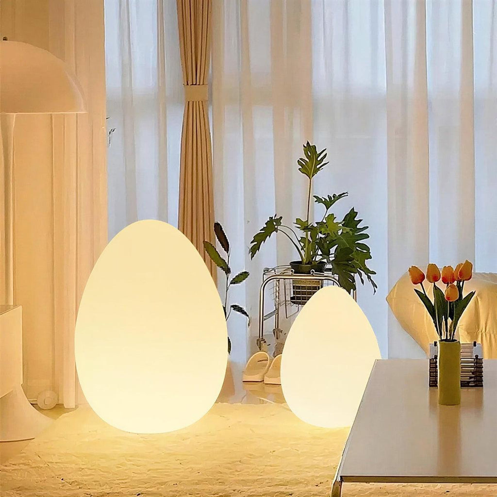 Modern Egg-Shaped Floor Lamp - Adjustable LED Lighting for Living Room 2