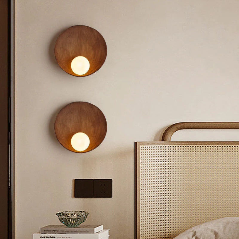 Modern Glass Round Wall Sconce - Soft Ambient Lighting for Any Space 0