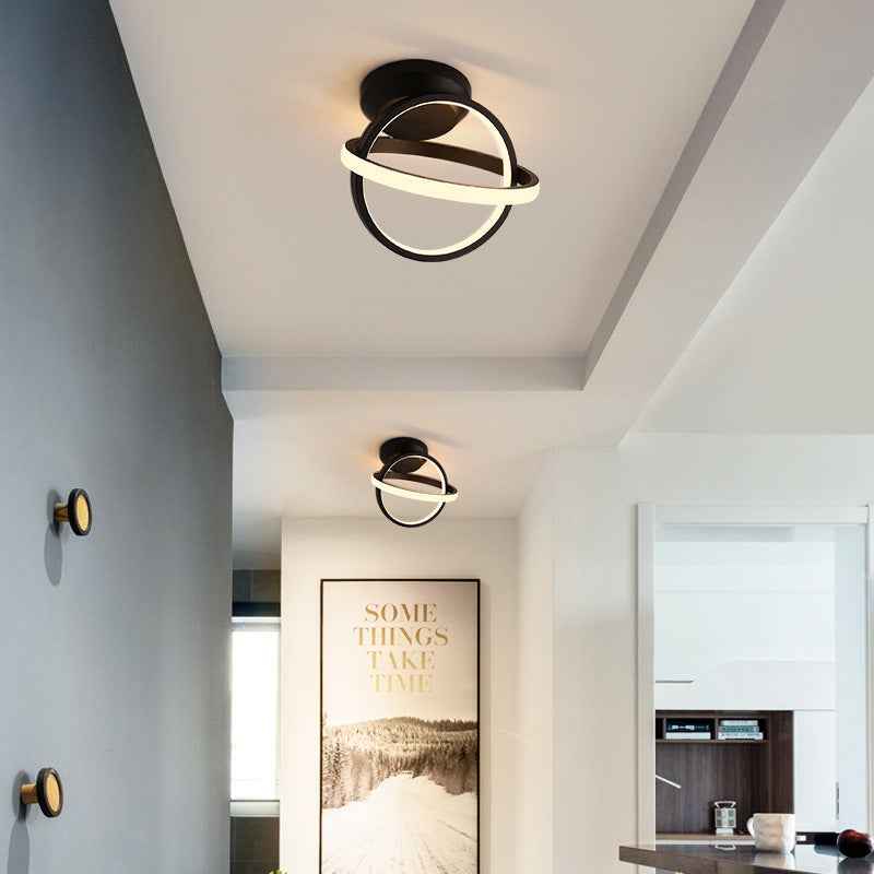 Modern Globe Ceiling Lamp - Stylish LED Ceiling Light Fixture for Corridors 0