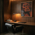 Modern Iron Art Table Lamp - USB Charging & Adjustable LED Colors 6