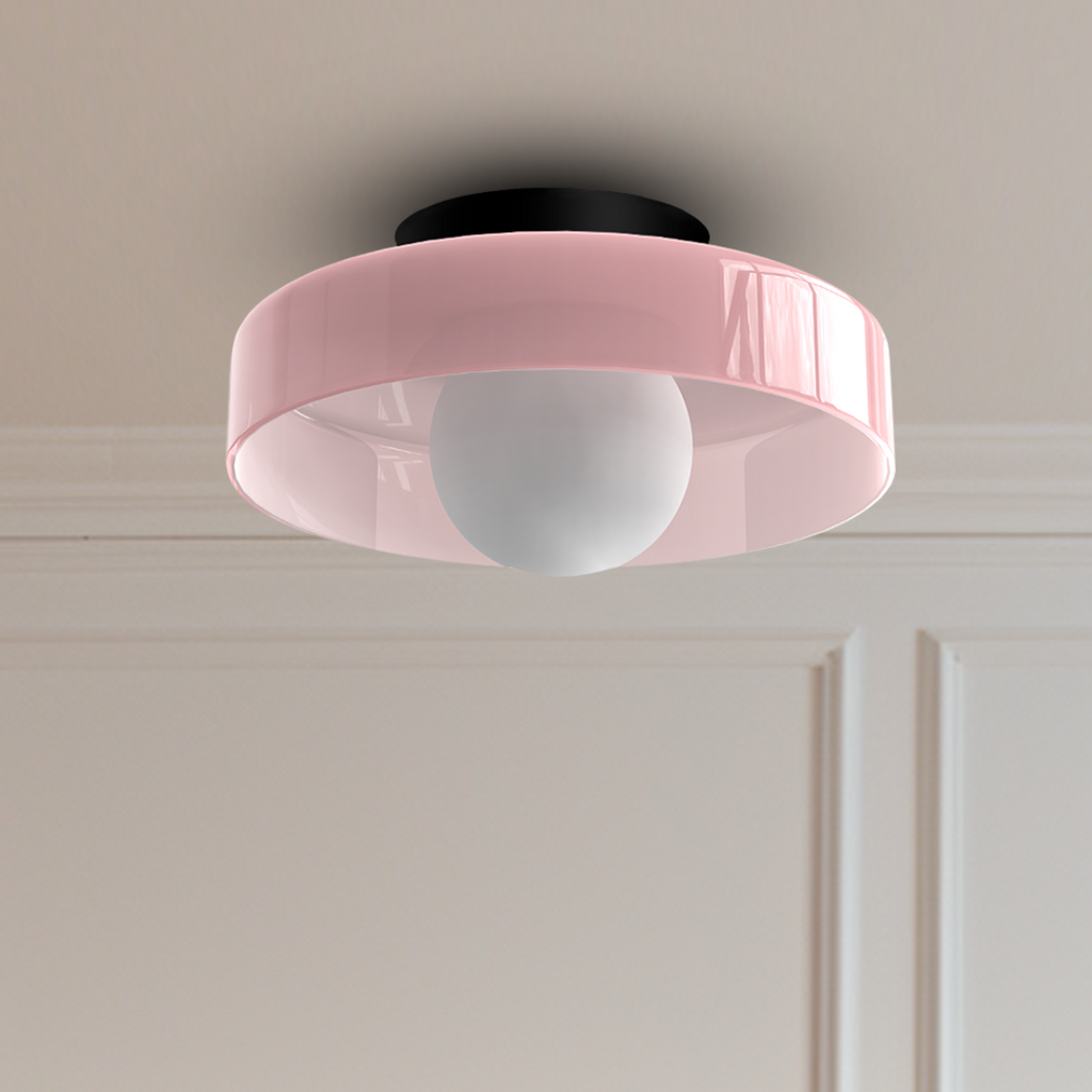 Modern LED Flush Mount Ceiling Light - Dimmable Glass Design 1