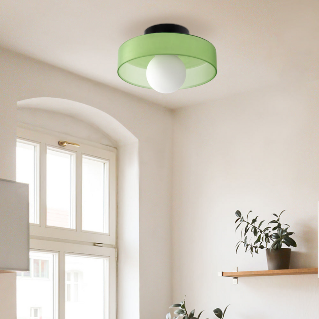 Modern LED Flush Mount Ceiling Light - Dimmable Glass Design 2