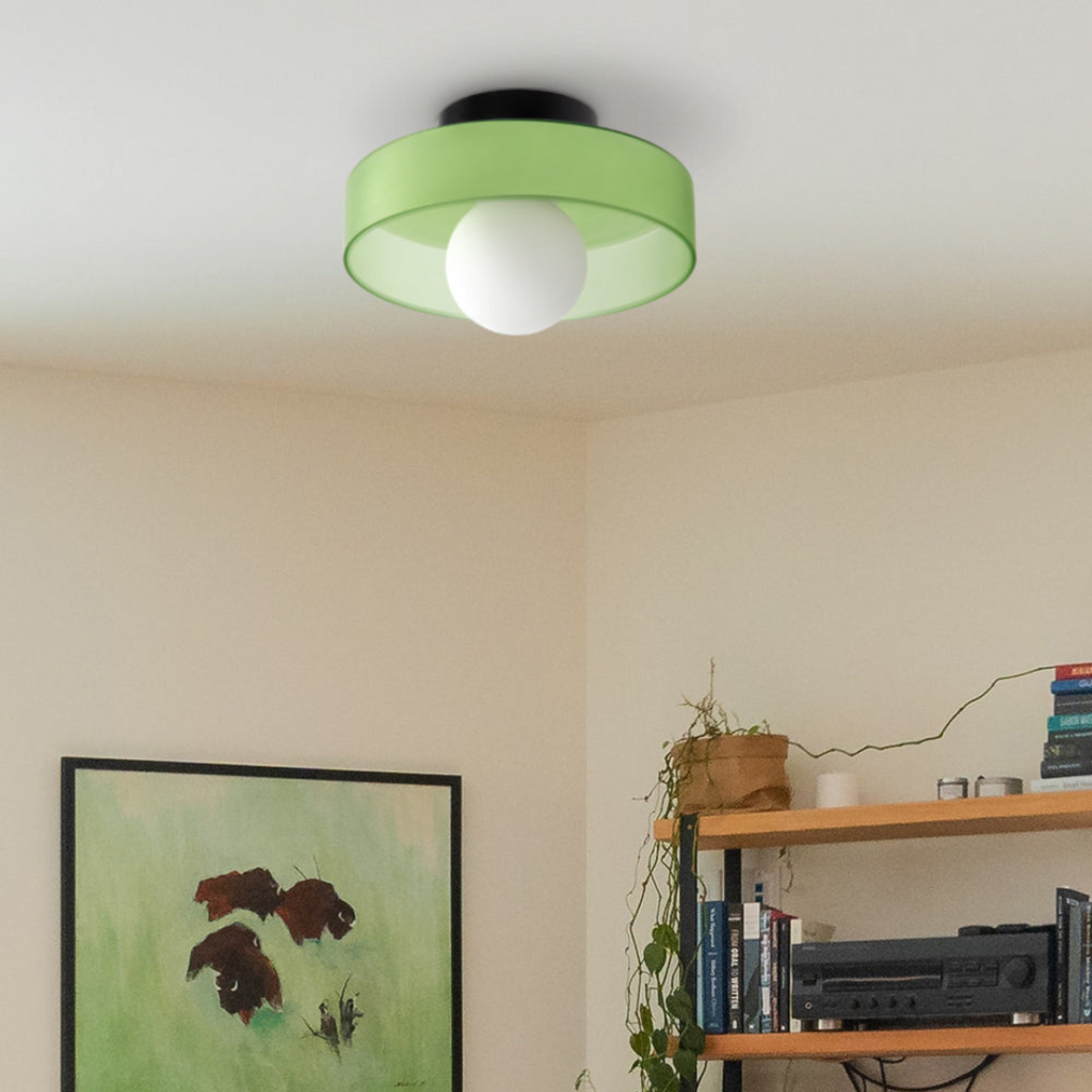 Modern LED Flush Mount Ceiling Light - Dimmable Glass Design 4