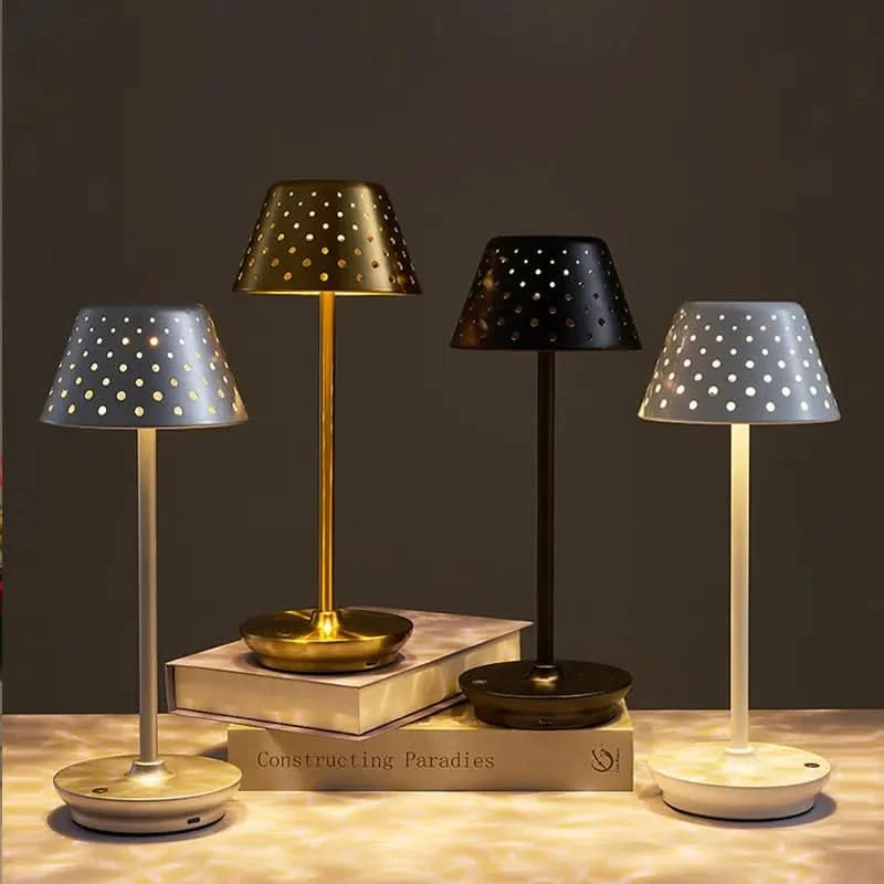 Modern LED Table Lamp - USB Rechargeable, Cordless & Adjustable Brightness 8