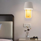 Modern LED Wall Sconce - Energy-Efficient Warm Lighting, Black & White 2