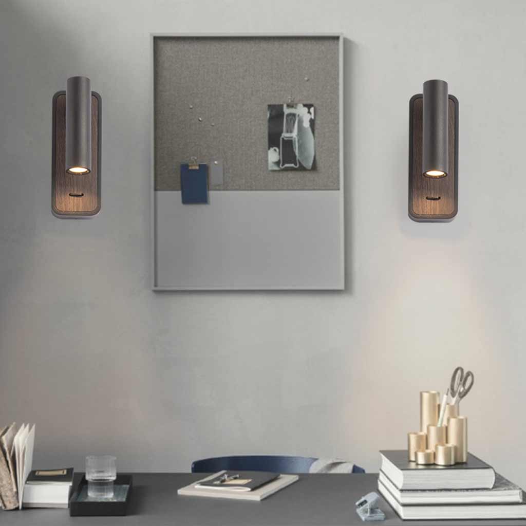 Modern LED Wall Sconce - Energy-Efficient Warm Lighting, Black & White 4