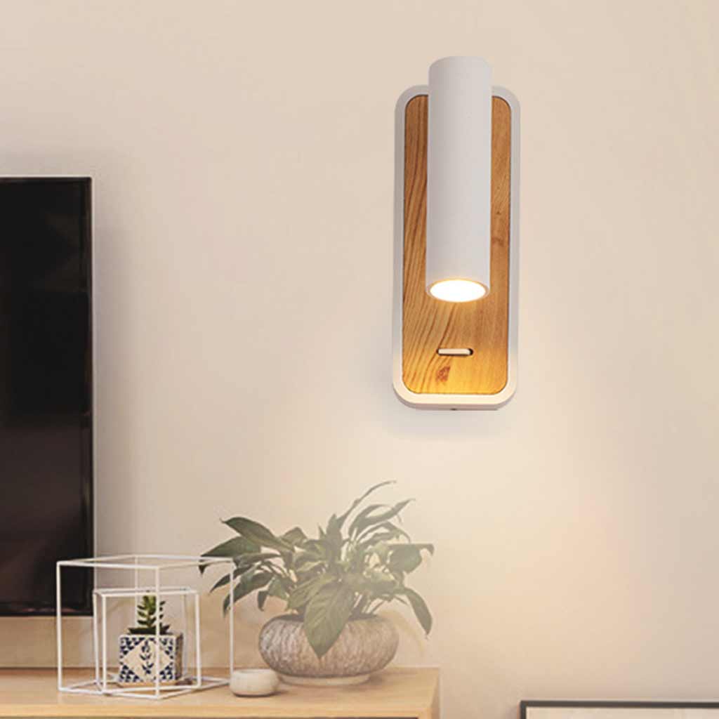 Modern LED Wall Sconce - Energy-Efficient Warm Lighting, Black & White 5
