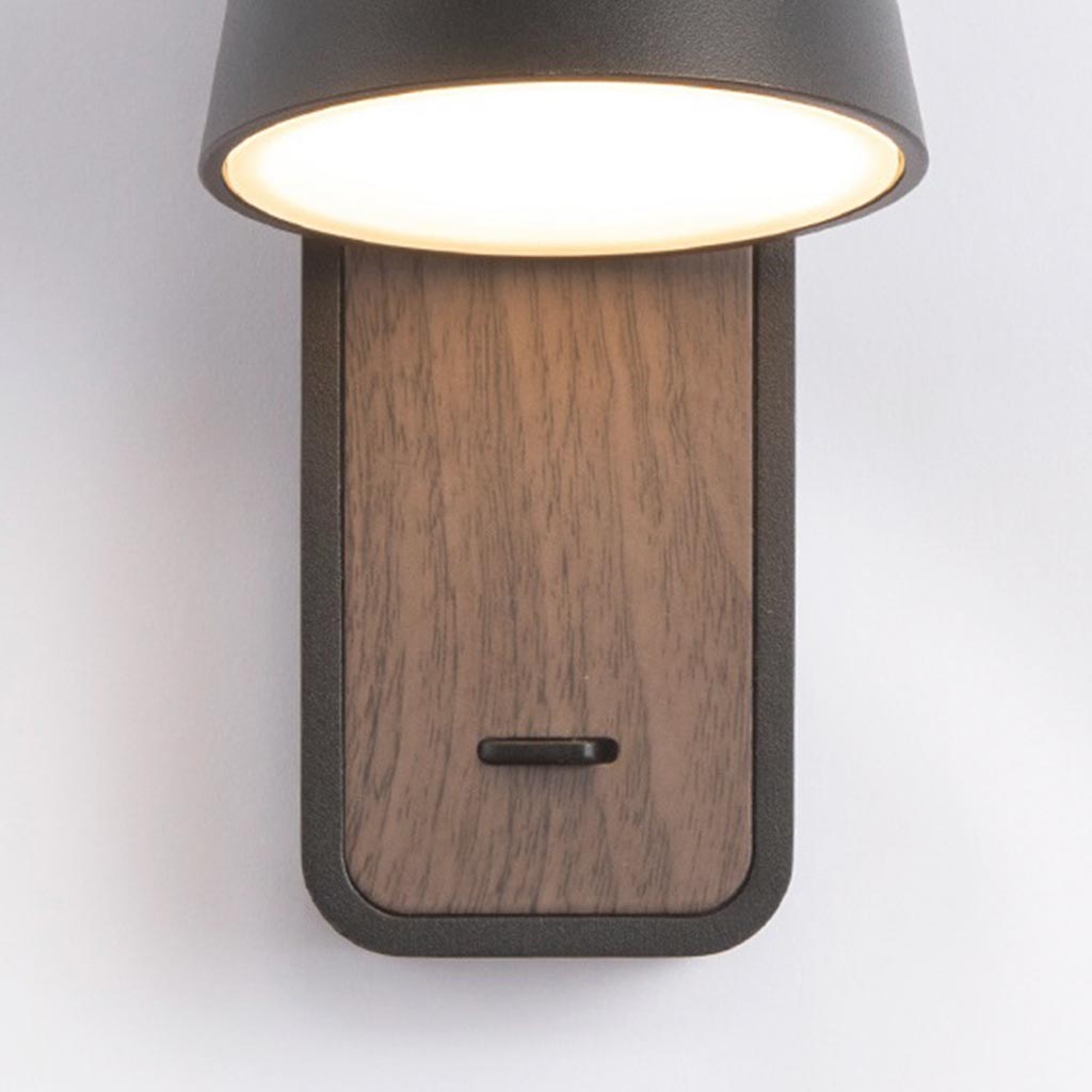 Modern LED Wall Sconce - Energy-Efficient Warm Lighting, Black & White 6