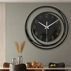 Modern Large Black Acrylic Wall Clock with Silent Quartz Movement – Minimalist Wall Clock Decor for Contemporary Interiors 5