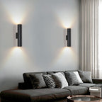 Modern Minimalist 2-Light Wall Sconce - Energy-Efficient Aluminum Lighting 1