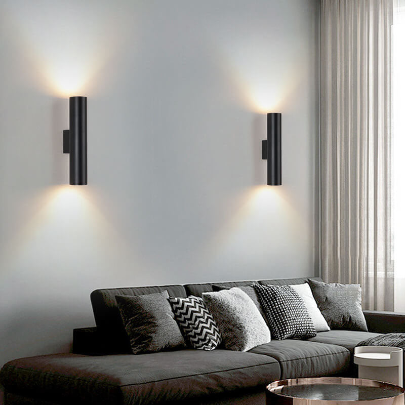 Modern Minimalist 2-Light Wall Sconce - Energy-Efficient Aluminum Lighting 1