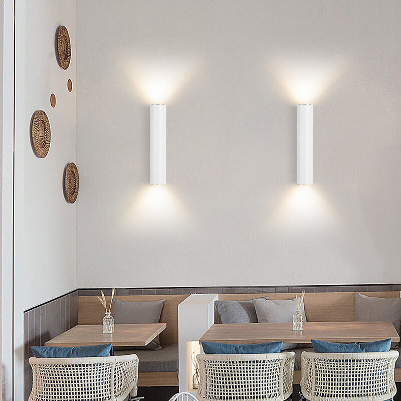 Modern Minimalist 2-Light Wall Sconce - Energy-Efficient Aluminum Lighting 2
