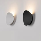 Modern Minimalist Curved Round LED Wall Sconce with Adjustable Tri-Color Lighting – Dual Installation Options, Matte Black Finish 3