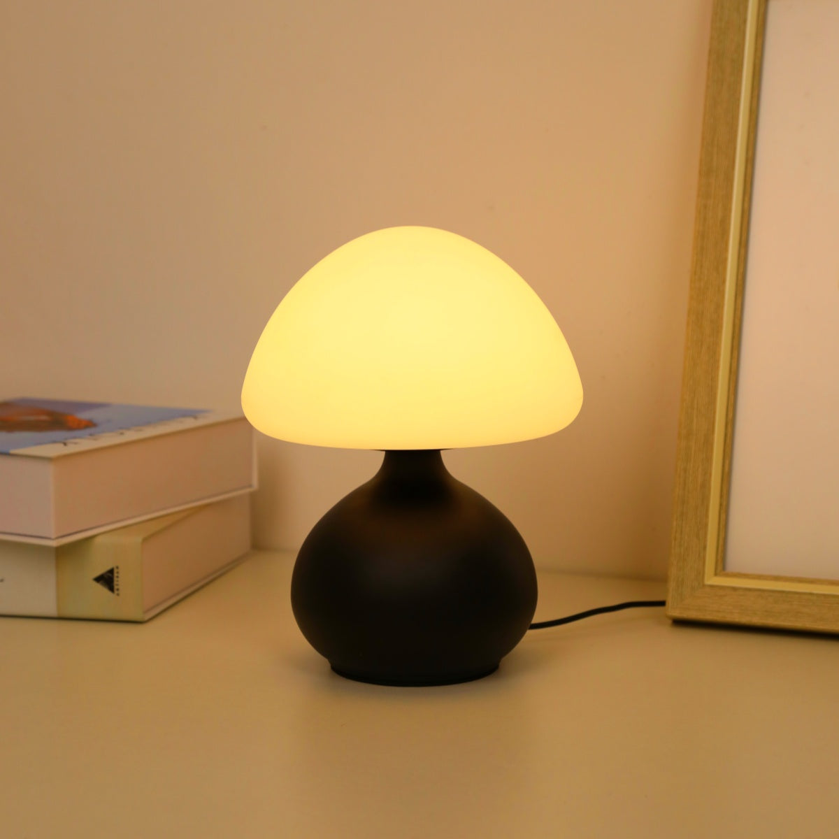 Modern Mushroom Table Lamp with 3 Color Settings and Infinite Dimming - Stylish Bedside or Desk Lamp for Customized Lighting 6