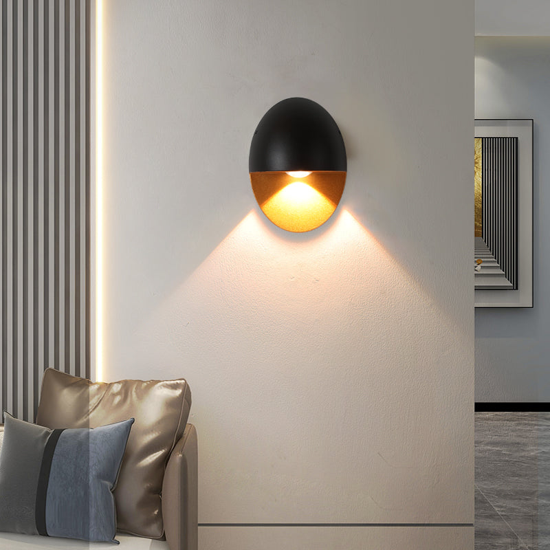 Modern Outdoor Wall Sconce - Durable Aluminum, Warm LED Light 7