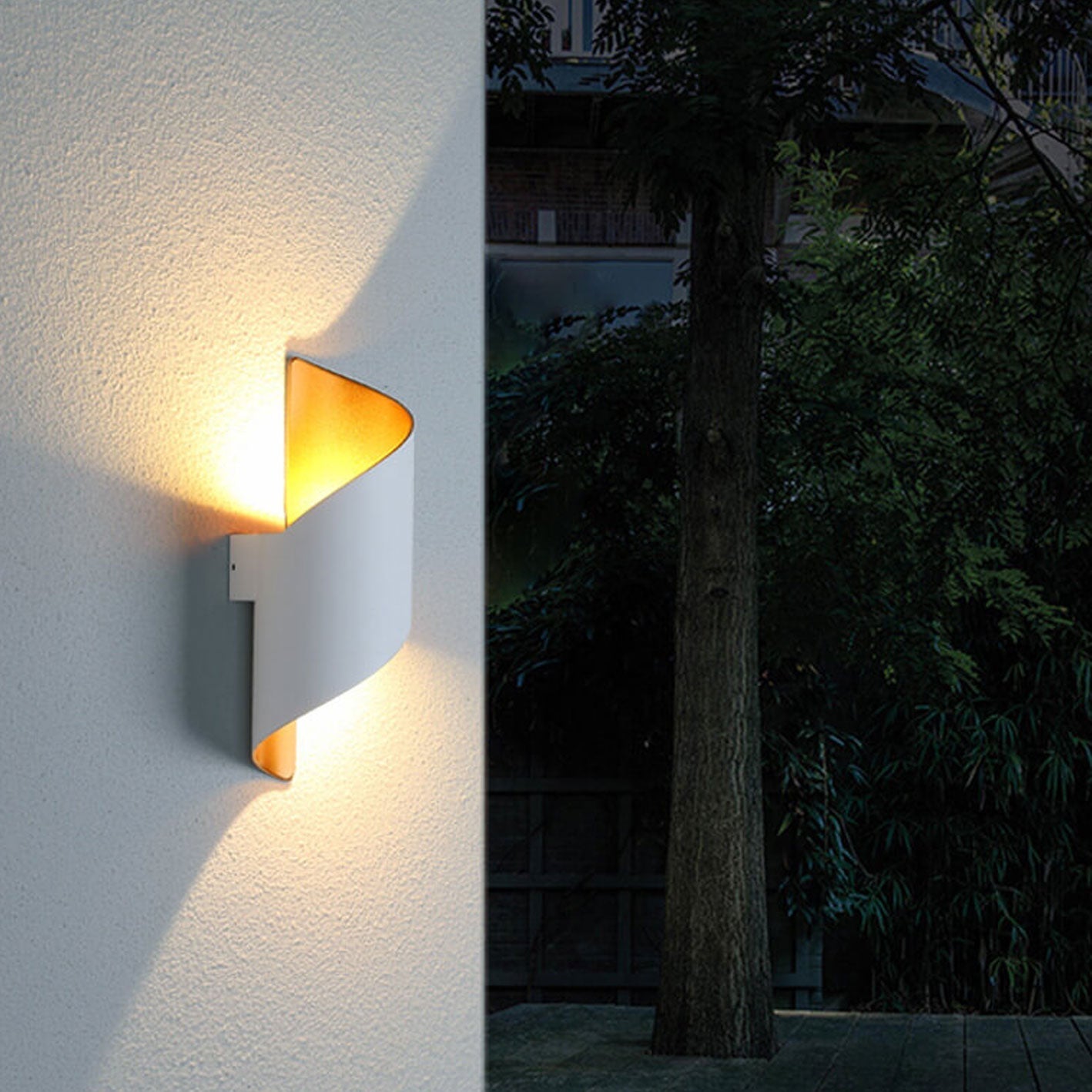 Modern Outdoor Wall Sconce - Waterproof LED Exterior Lighting 10W 1000lm 2