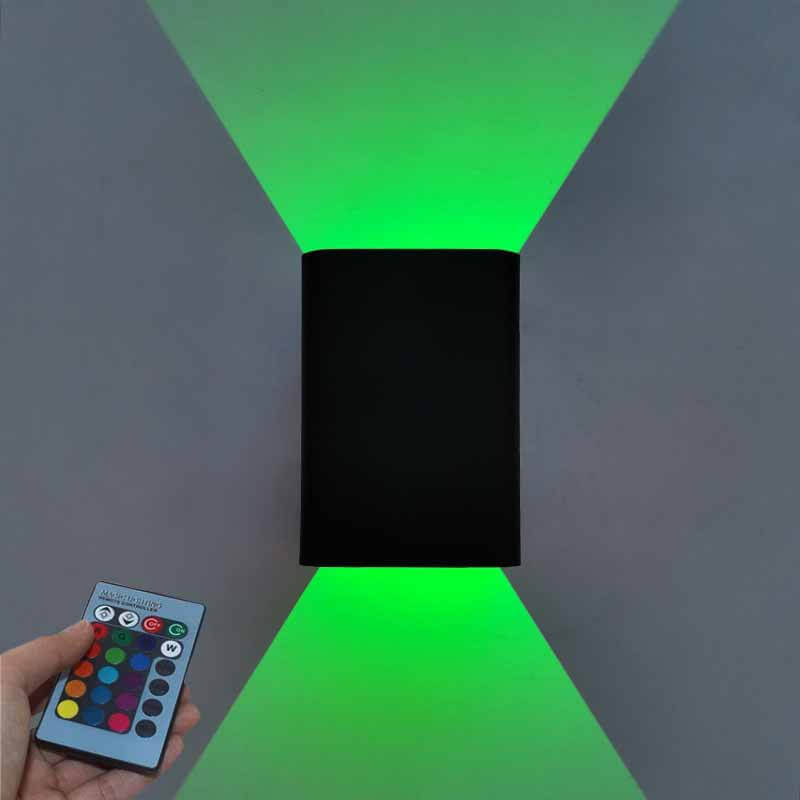 Modern RGB LED Wall Light with Remote Control – Square Aluminium Wall Lamp for Living Room, Bedroom, and Study 8
