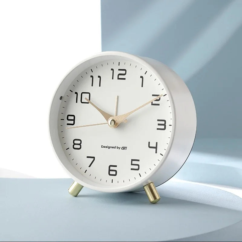 Modern Scandinavian Silent Analog Desk Clock – Decorative Table Clock for Home and Office Décor 1