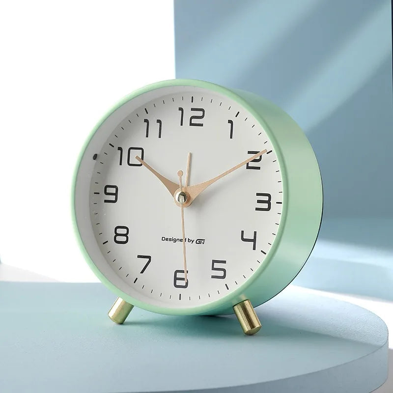 Modern Scandinavian Silent Analog Desk Clock – Decorative Table Clock for Home and Office Décor 5