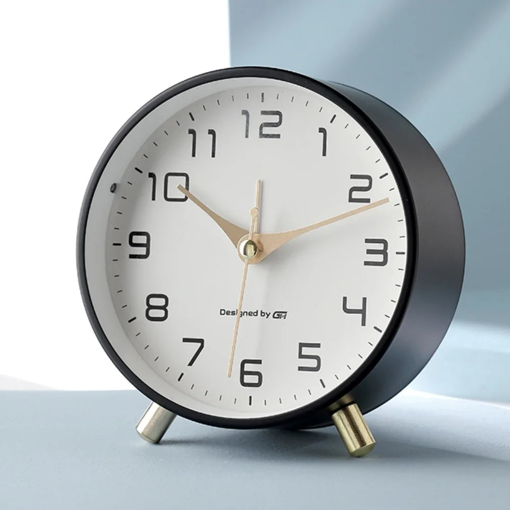 Modern Scandinavian Silent Analog Desk Clock – Decorative Table Clock for Home and Office Décor 7