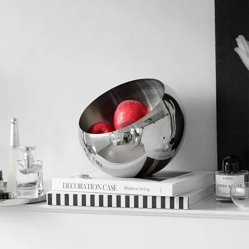 Modern Stainless Steel Fruit Bowl - Eco-Friendly & Stylish Design 3