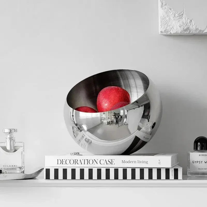 Modern Stainless Steel Fruit Bowl - Eco-Friendly & Stylish Design 4