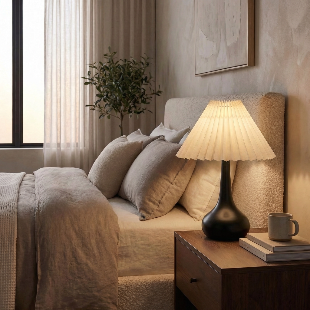 Modern Table Lamp - Dimmable LED, Elegant Design for Bedroom & Desk 3