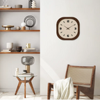 Modern Wall Clock - Elegant Wood Effect Design for Kitchen & Home Decor 1