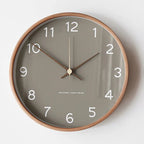 Modern Wall Clock - Minimalist Wooden Design for Stylish Home Decor 0