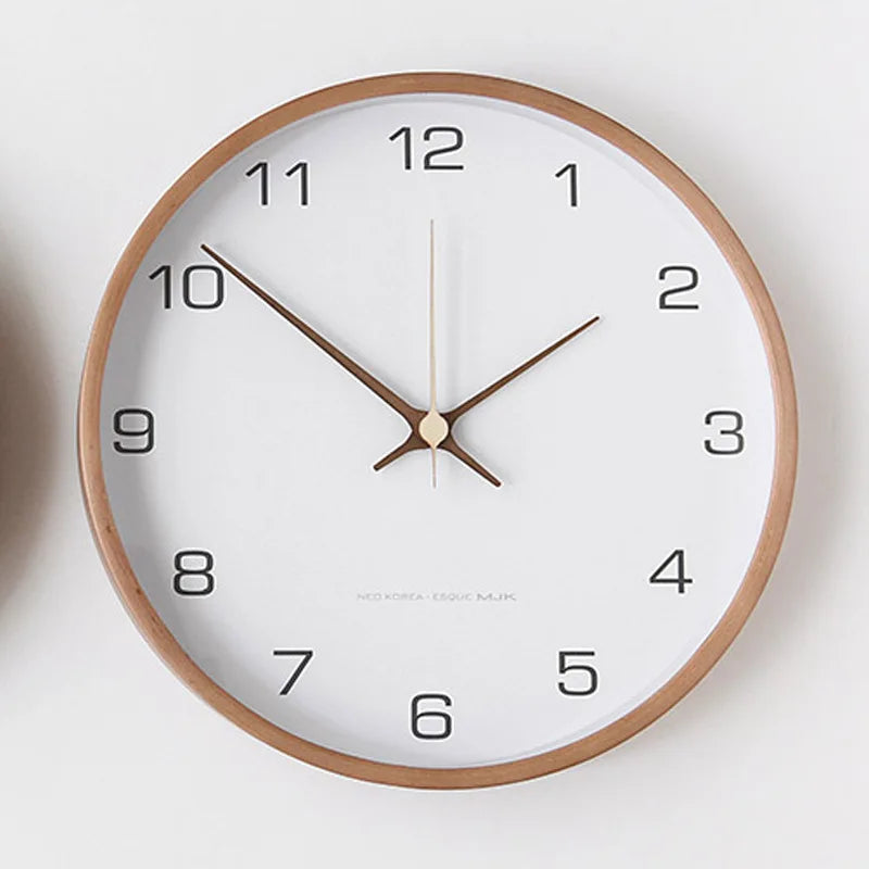 Modern Wall Clock - Minimalist Wooden Design for Stylish Home Decor 5