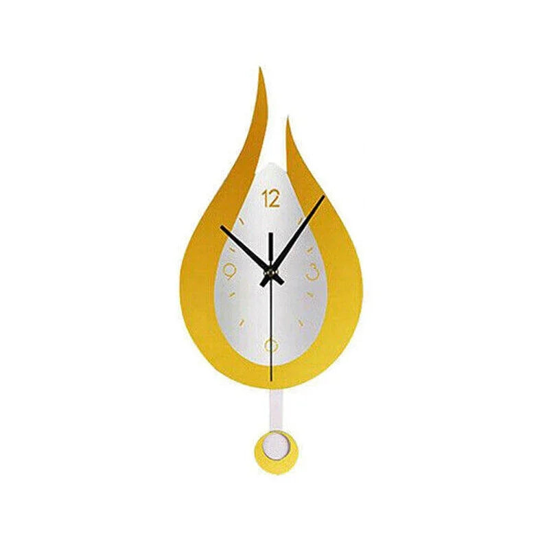 Modern Wall Clock - Silent Acrylic Pendulum Design for Home Decor 0