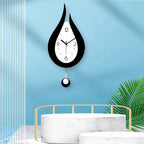 Modern Wall Clock - Silent Acrylic Pendulum Design for Home Decor 4