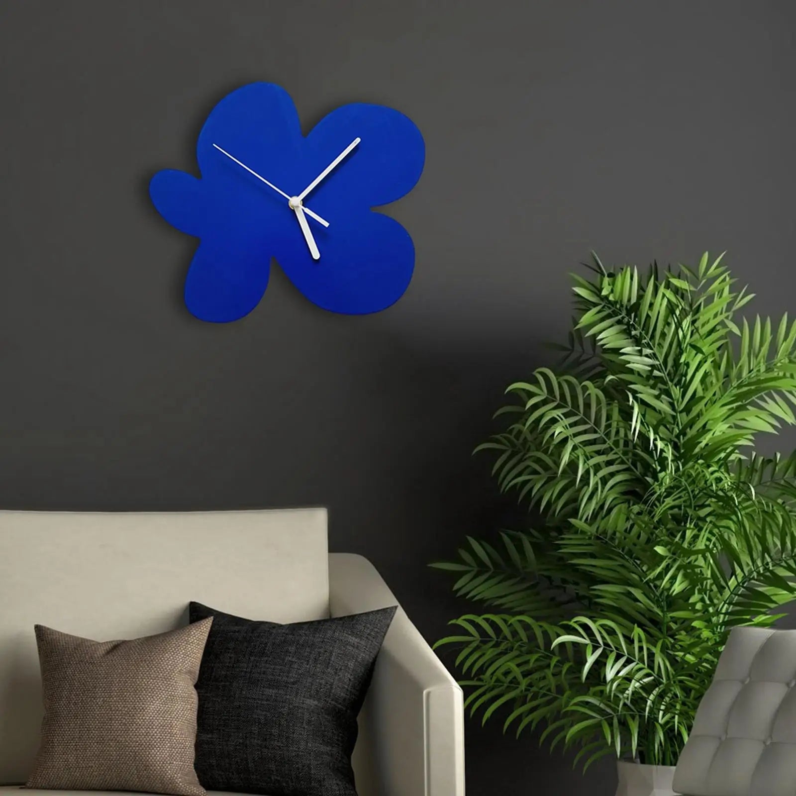 Modern Wall Clock - Silent Quartz Flower Design for Elegant Wall Decor 1