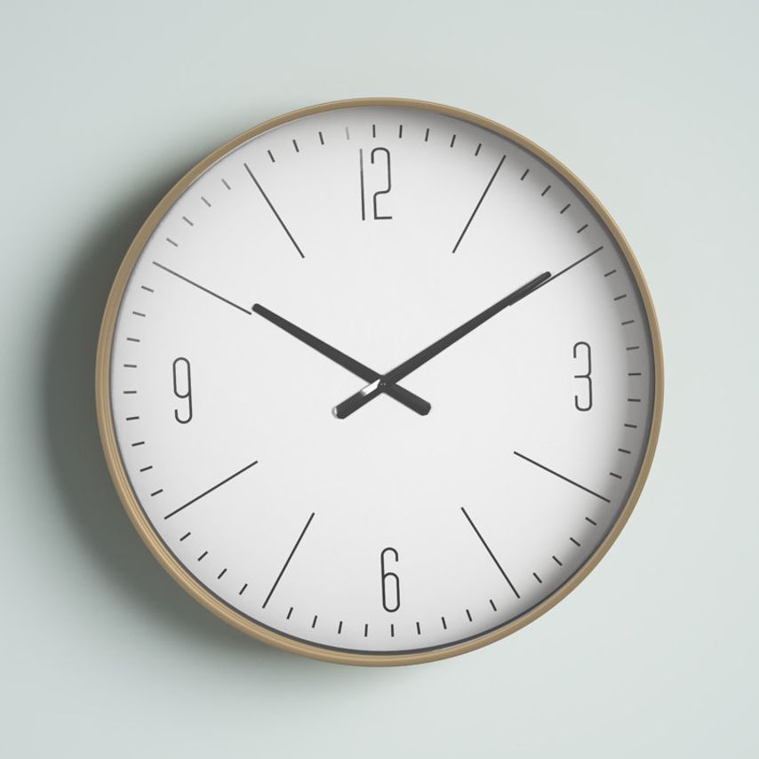 Modern Wall Clock - Silent Quartz Movement & Minimalist Wood Design 1