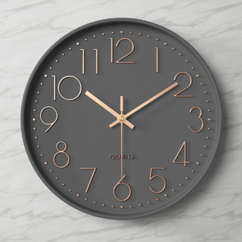 Modern Wall Clock Silent Movement Minimalist Design 1