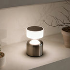 Modern Wrought Iron Table Lamp – Dimmable and Rechargeable with Customizable Illumination 14