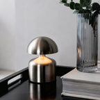 Modern Wrought Iron Table Lamp – Dimmable and Rechargeable with Customizable Illumination 7
