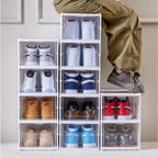 Modular Folding Shoe Rack - Customizable Shoe Organizer for Closet Storage 1