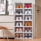 Modular Folding Shoe Rack - Customizable Shoe Organizer for Closet Storage 2