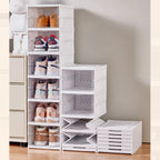 Modular Folding Shoe Rack - Customizable Shoe Organizer for Closet Storage 6