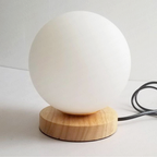 Moon-Inspired Table Lamp with Warm LED Light – Compact Nightstand or Desk Lamp for Relaxation and Ambiance 3