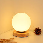 Moon-Inspired Table Lamp with Warm LED Light – Compact Nightstand or Desk Lamp for Relaxation and Ambiance 5