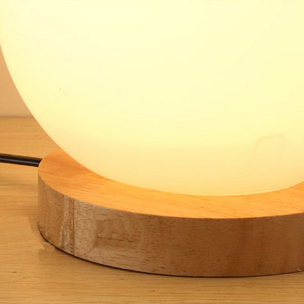 Moon-Inspired Table Lamp with Warm LED Light – Compact Nightstand or Desk Lamp for Relaxation and Ambiance 6