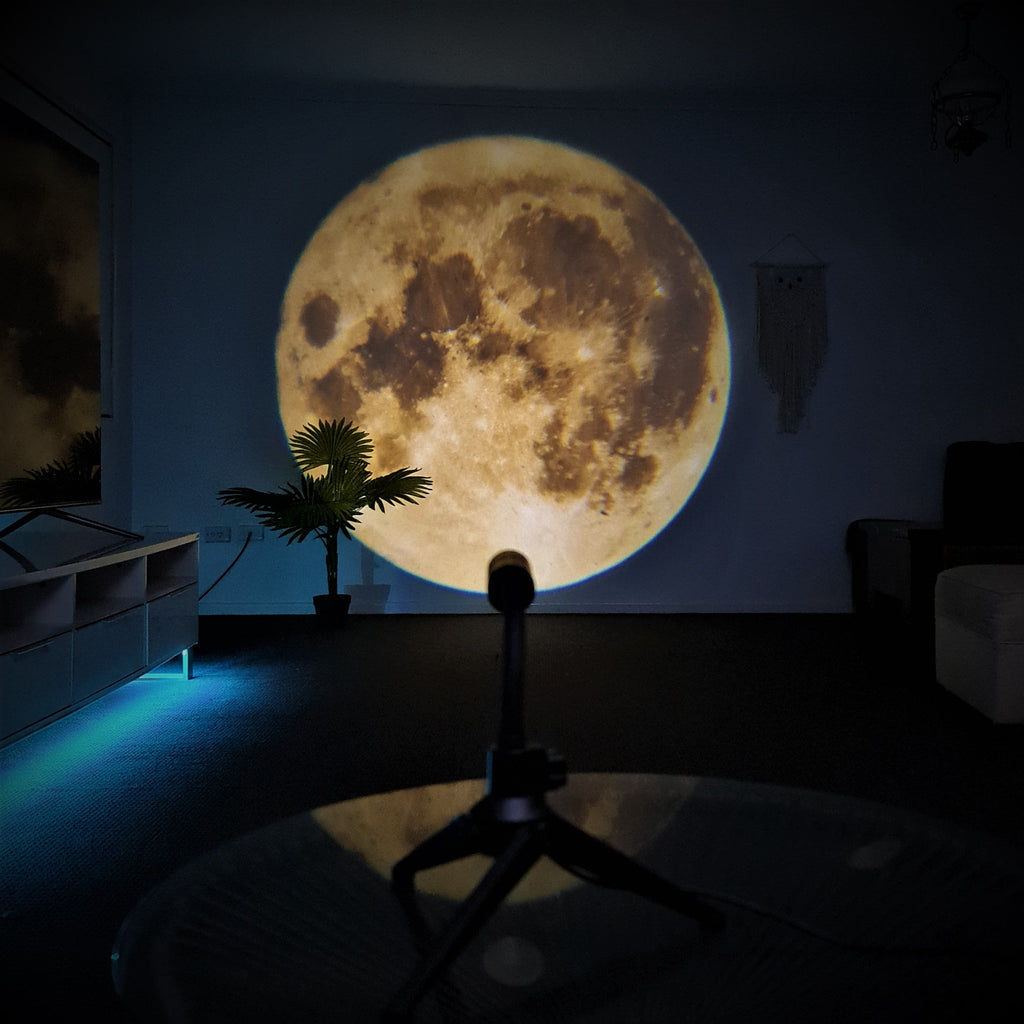 Moon Projection Lamp - Soothing Night Light For Kids & Adults 1