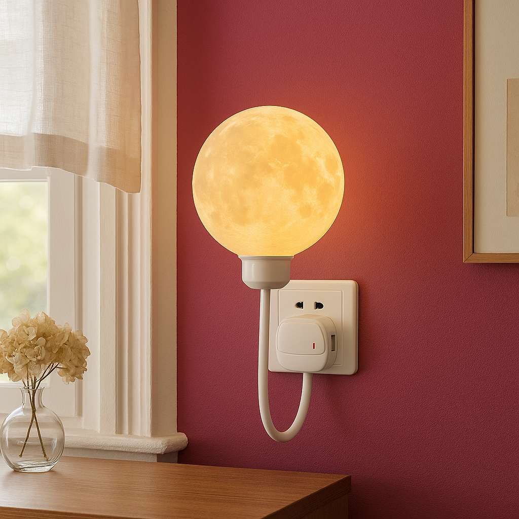 Moon Wall Sconce - Unique Design with Warm Ambient Lighting 2