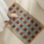 Moroccan Design Non-Slip Bath Mat with Quick-Dry Surface – Soft Fabric Bathroom Mat 3