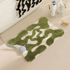 Moroccan Design Non-Slip Bath Mat with Quick-Dry Surface – Soft Fabric Bathroom Mat 4