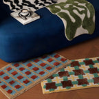 Moroccan Design Non-Slip Bath Mat with Quick-Dry Surface – Soft Fabric Bathroom Mat 5