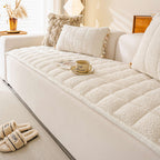 Mosaic Couch Cover - Plush Anti-Slip Design for Pets & Comfort 0