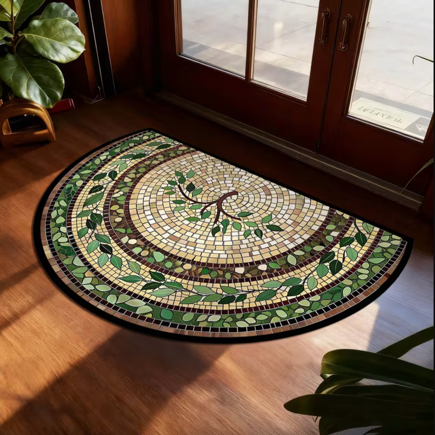 Mosaic Vine Doormat - Durable Front Door Mat for Indoor & Outdoor Use 3